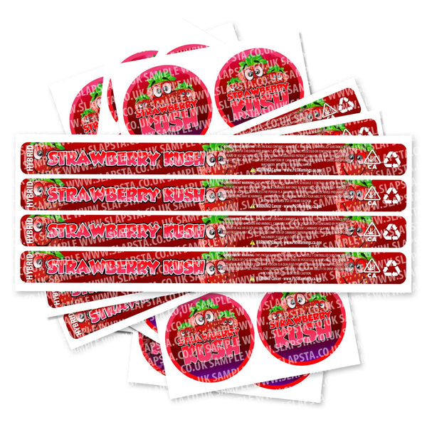 Strawberry Kush Pressitin Strain Labels - SLAPSTA