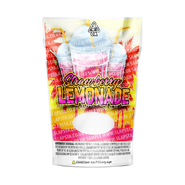 Strawberry Lemonade Mylar Pouches Pre-Labeled - SLAPSTA