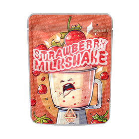 Strawberry Milkshake Mylar Pouches Pre-Labeled