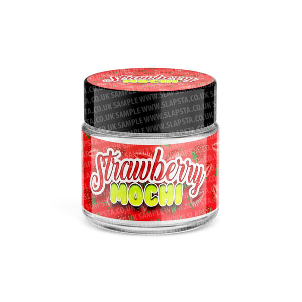 Strawberry Mochi Glass Jars Pre-Labeled - SLAPSTA