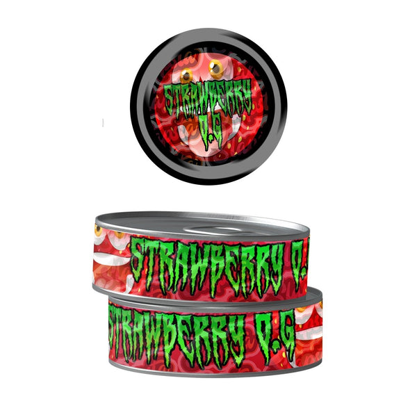 Strawberry OG Pre-Labeled 3.5g Self-Seal Tins - SLAPSTA