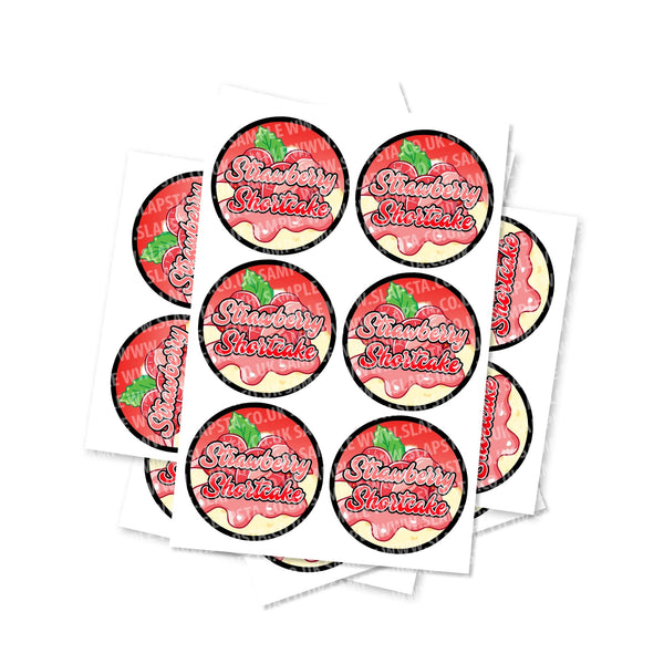 Strawberry Shortcake Circular Stickers - SLAPSTA