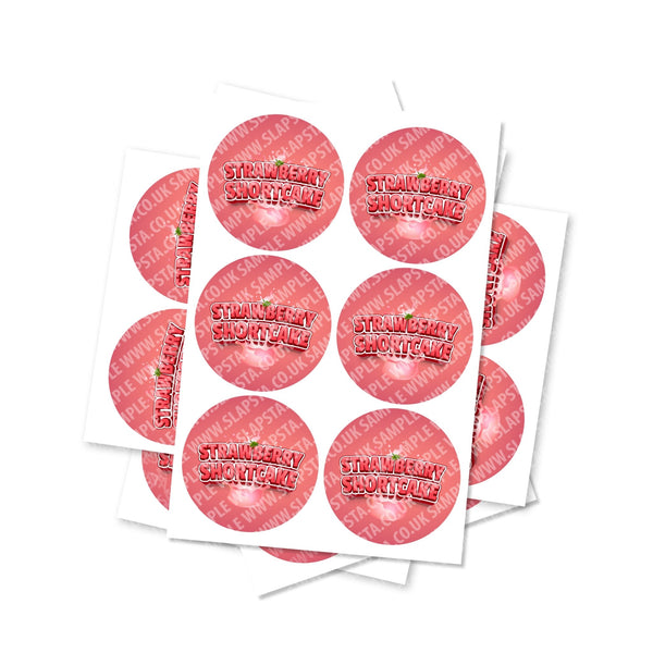 Strawberry Shortcake Circular Stickers - SLAPSTA