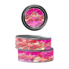 Strawberry Shortcake Pre-Labeled 3.5g Self-Seal Tins