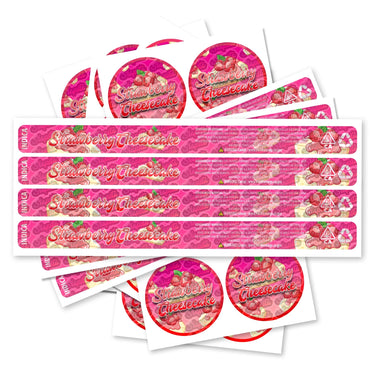 Strawberry Shortcake Pre - Labeled 3.5g Self - Seal Tins - 60pcs