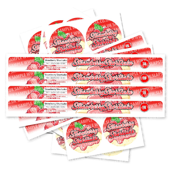 Strawberry Shortcake Pressitin Strain Labels - SLAPSTA