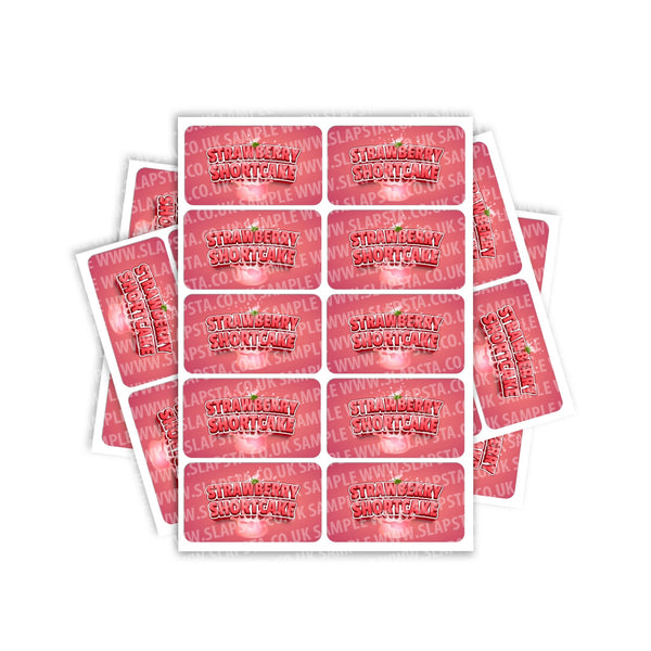 Strawberry Shortcake Rectangle / Pre-Roll Labels - SLAPSTA