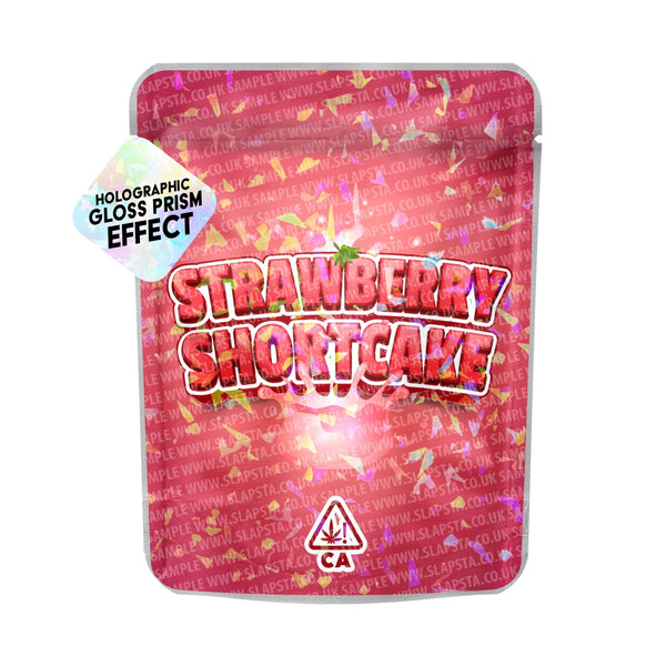 Strawberry Shortcake SFX Mylar Pouches Pre-Labeled - SLAPSTA
