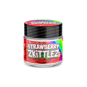 Strawberry Zkittlez Glass Jars Pre-Labeled