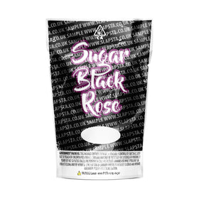 Sachets Mylar Sugar Black Rose pré-étiquetés