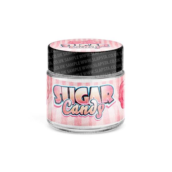 Sugar Candy Glass Jars Pre-Labeled - SLAPSTA