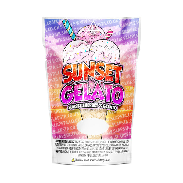 Sunset Gelato Mylar Pouches Pre-Labeled - SLAPSTA