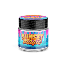 Sunset Magic Glass Jars Pre-Labeled