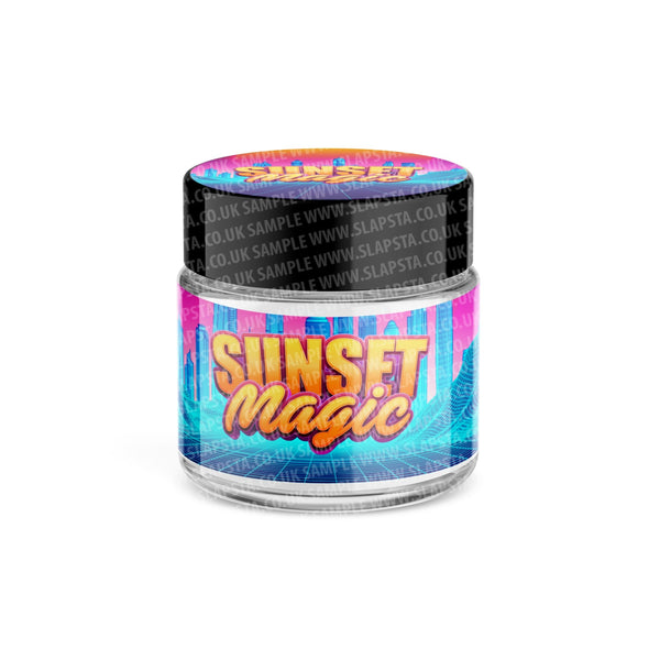 Sunset Magic Glass Jars Pre-Labeled - SLAPSTA