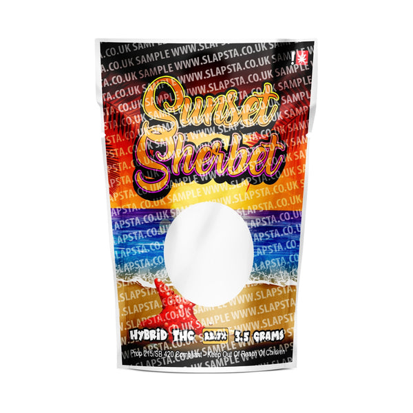 Sunset Sherbet Mylar Pouches Pre-Labeled - SLAPSTA