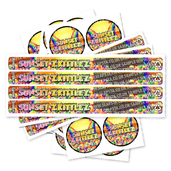 Sunset Zkittlez Pressitin Strain Labels - SLAPSTA