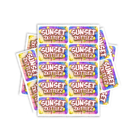 Sunset Zkittlez Rectangle / Pre-Roll Labels