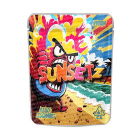 Sunsetz Mylar Pouches Pre-Labeled