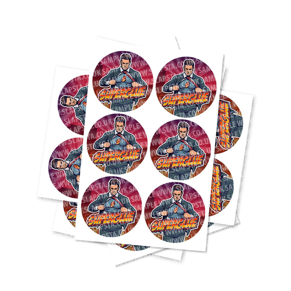 Super Glue Circular Stickers - SLAPSTA