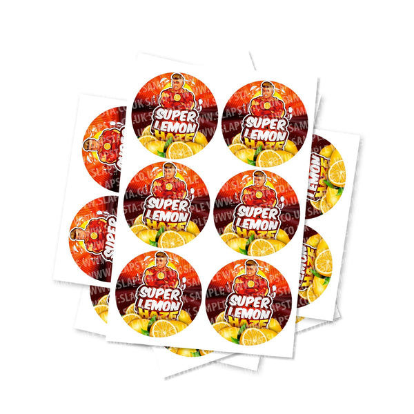 Super Lemon Haze Circular Stickers - SLAPSTA