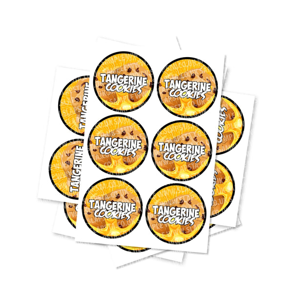 Tangerine Cookies Circular Stickers - SLAPSTA