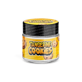 Tangerine Cookies Glass Jars Pre-Labeled