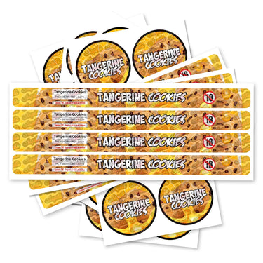 Tangerine Cookies Pre - Labeled 3.5g Self - Seal Tins - 60pcs