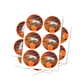 Tangerine Dream Circular Stickers