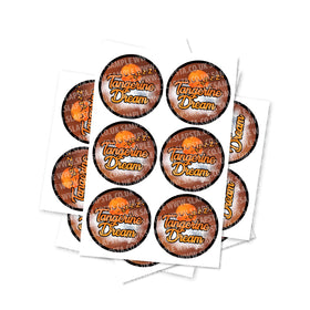 Tangerine Dream Circular Stickers