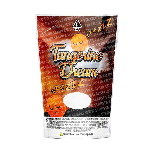 Tangerine Dream Mylar Pouches Pre-Labeled - SLAPSTA