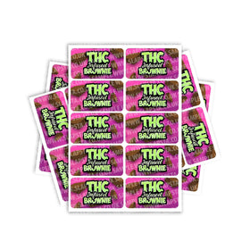THC Infused Brownie Rectangle / Pre-Roll Labels