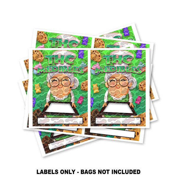 THC Medibles Mylar Bag Labels ONLY - SLAPSTA