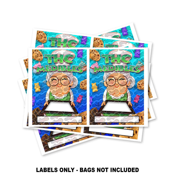 THC Medibles Mylar Bag Labels ONLY - SLAPSTA