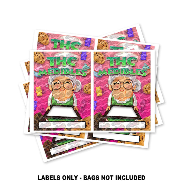 THC Medibles Mylar Bag Labels ONLY - SLAPSTA