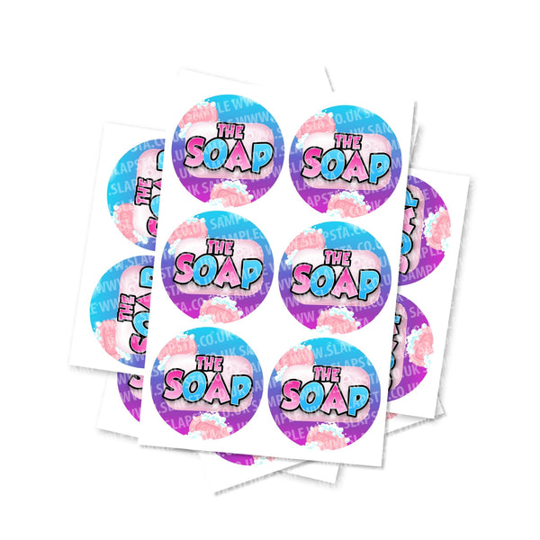 The Soap Circular Stickers - SLAPSTA