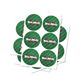Thin Mint Circular Stickers