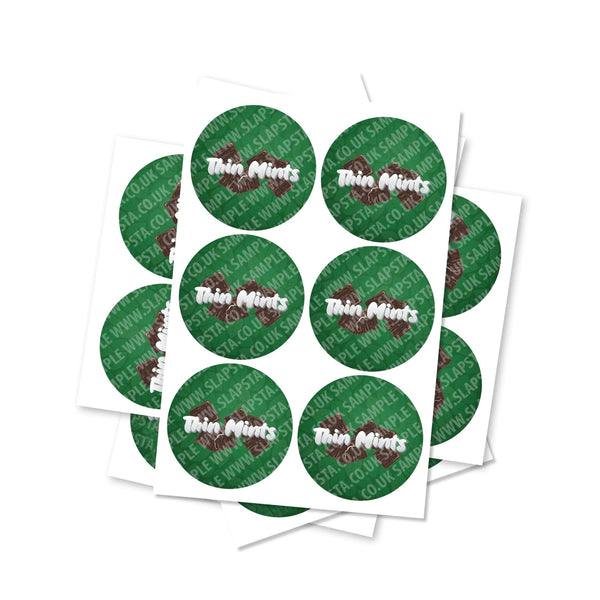 Thin Mint Circular Stickers - SLAPSTA