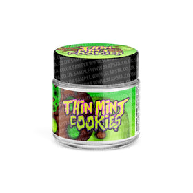 Thin Mint Cookies Glass Jars Pre-Labeled