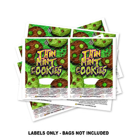 Étiquettes pour sachets Mylar Thin Mint Cookies UNIQUEMENT