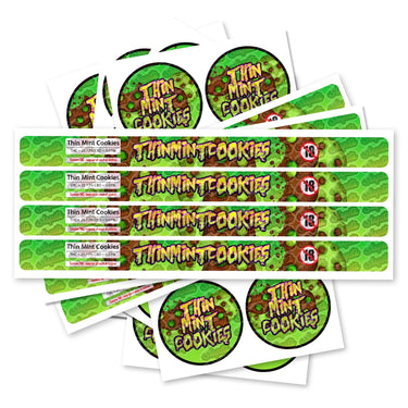 Thin Mint Cookies Pre - Labeled 3.5g Self - Seal Tins - 60pcs