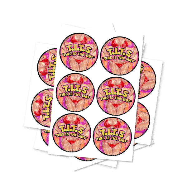 TITS Circular Stickers - SLAPSTA