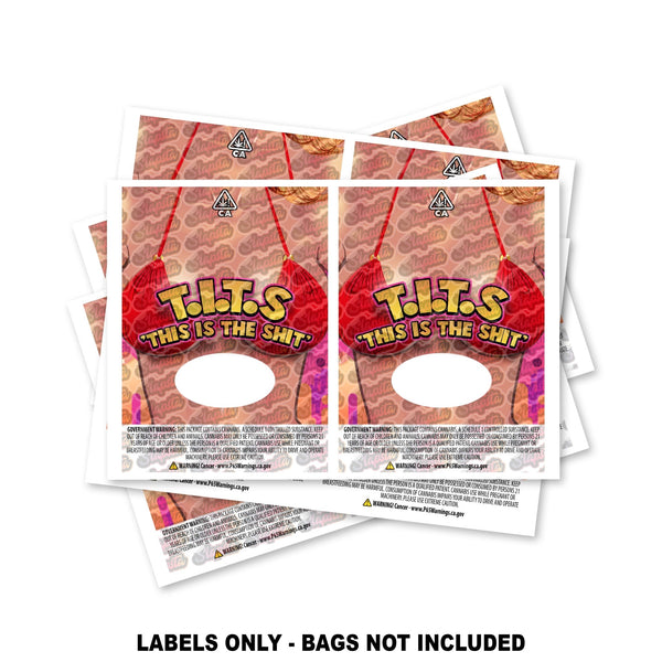 TITS Mylar Bag Labels ONLY - SLAPSTA