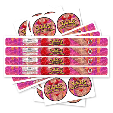 TITS Pre - Labeled 3.5g Self - Seal Tins - 60pcs