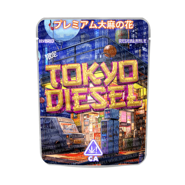 Tokyo Diesel Mylar Pouches Pre-Labeled - SLAPSTA
