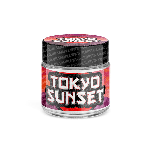 Tokyo Sunset Glass Jars Pre-Labeled - SLAPSTA