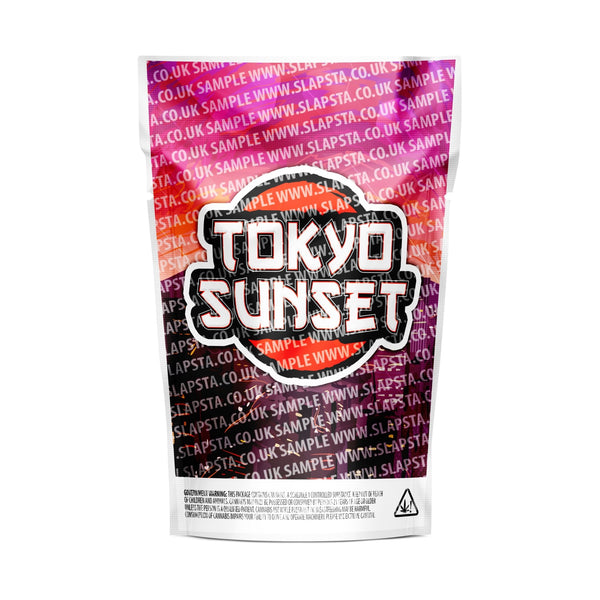 Tokyo Sunset Mylar Pouches Pre-Labeled - SLAPSTA