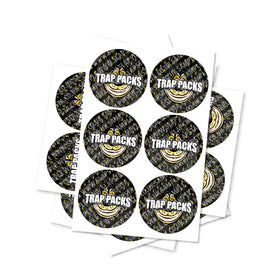 Trap Packs Circular Stickers