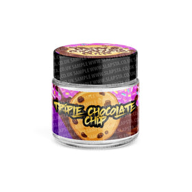 Triple Chocolate Chip Glass Jars Pre-Labeled