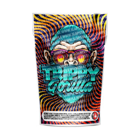 Trippy Gorilla Mylar Pouches Pre-Labeled