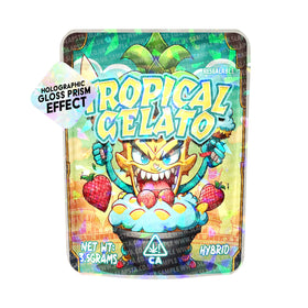 Tropical Gelato SFX Mylar Pouches Pre-Labeled